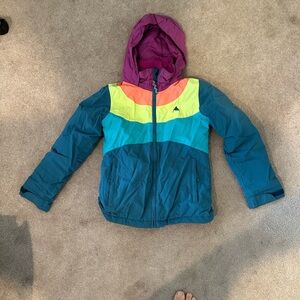 Burton Kids Puffer Jacket - Purple, Yellow, Blue